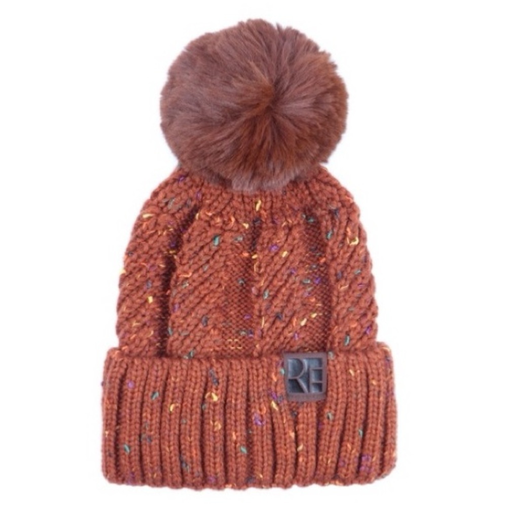 RUST | Confetti Pom beanie